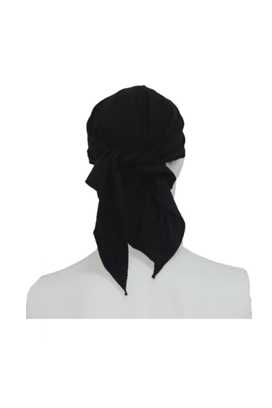 Bandana Siyah Düz Renk - 3