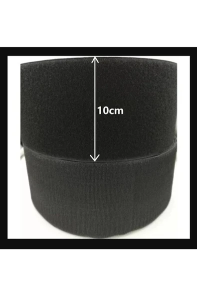 Fermateks Cırt-bant (cırt Cırt) 10 Cm. Siyah Renk-1.metre