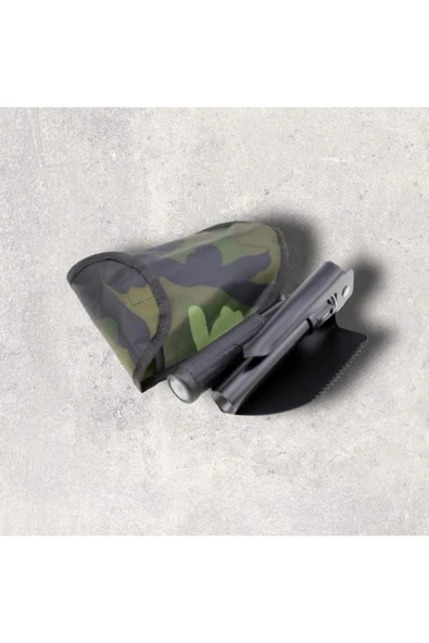 Survival Katlanabilir Çapalı Kürek (kürek Çapa Testere Pusula) - Resim 3