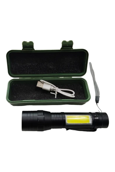STYLE Ultra Güçlü 3000 Lumens +T6 LED Şarjlı Kamp ve Avcılık EL Feneri - 4
