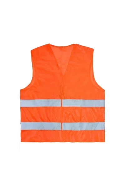Vale Yazılı Turuncu Renk Reflektörlü Ikaz Yeleği X 3 Adet - Resim 2