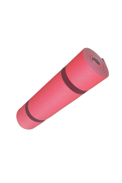 Pilates Yoga Matı Pembe-gri Renk 10 Mm.