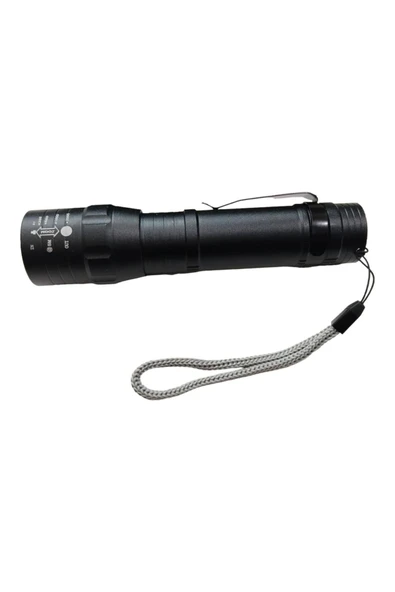 STYLE Ultra Güçlü 3000 Lumens +T6 LED Şarjlı Kamp ve Avcılık EL Feneri - 3