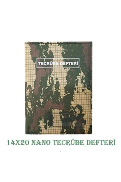 Tecrübe Defteri Büyük Boy 14x20 Cm Kamuflaj Kaplı ürün görseli