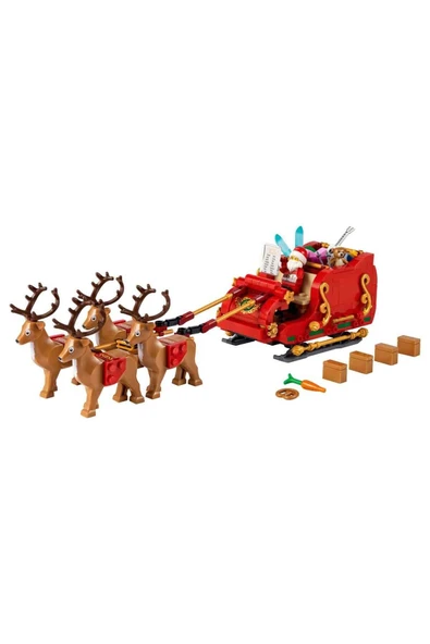 LEGO Noel Baba’nın Kızağı 40499 – 9 Yaş ve Üzeri Çocuklar için Minifigür ve Ren Geyiği - 2