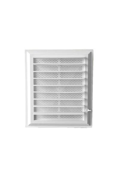 bautech BANYO WC PLASTİK PANJURLU HAVALANDIRMA MENFEZİ 45CM X 45CM