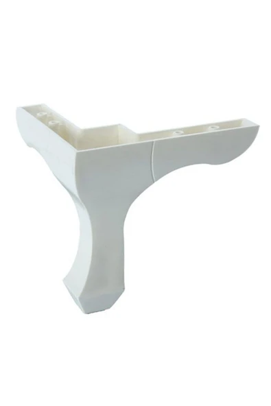 Odabaşı Star Plastik Lukens Mobilya Ayağı Beyaz 13.5 Cm 4 Adet