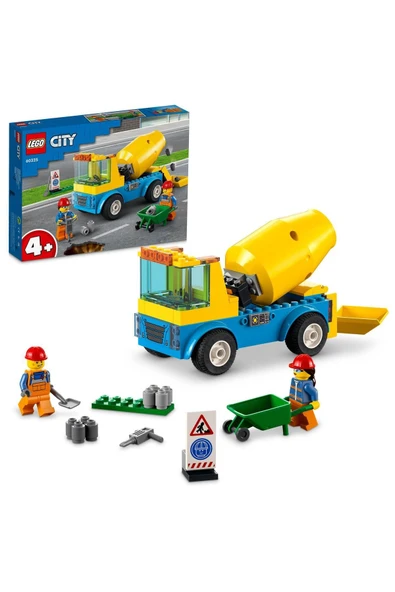 LEGO 60325  City - Beton Mikseri, 85 Parça, +4 Yaş - 1