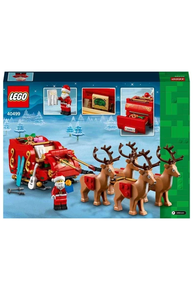 LEGO Noel Baba’nın Kızağı 40499 – 9 Yaş ve Üzeri Çocuklar için Minifigür ve Ren Geyiği - 4