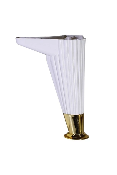 Odabaşı Mobilya Sehpa Kanepe Ayağı Beyaz-altın 12 Cm 4 Adet - 2