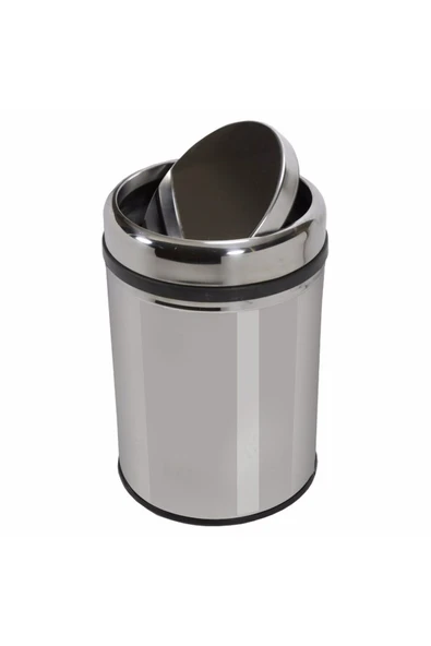 Koda PRATİK OYNAR KAPAKLI PASLANMAZ ÇÖP KOVASI 16 LT - 2