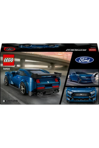 LEGO ® Speed Champions Ford Mustang Dark Horse Spor Araba 76920 - 9 Yaş+ İçin Yapım Seti (344 Parça) - 4