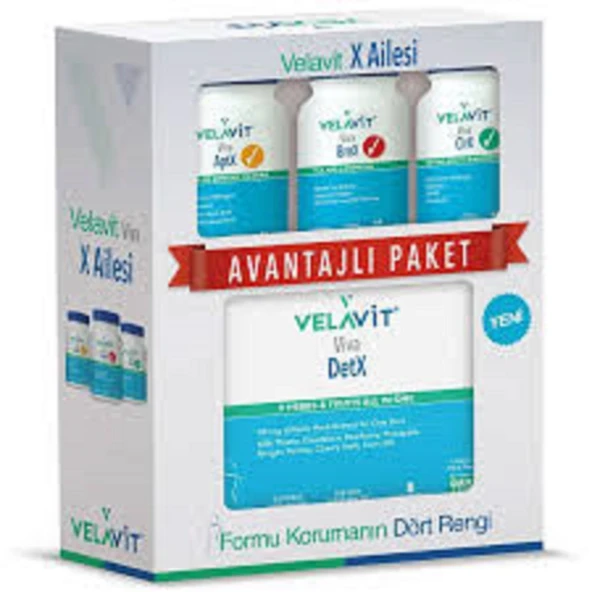 Velavit Viva Aptx + Brnx + Clrx + Detx Diyet Paketi 180 Tablet - 5 Shots