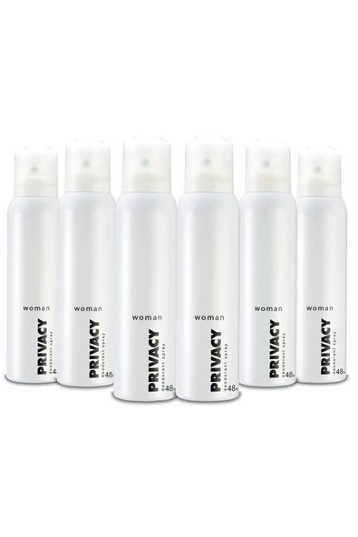 Privacy Deo 150 Ml Women Sprey Paket 6lı