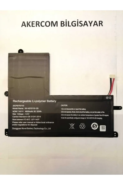 CASPER Nırvana C350 Orjinal Notebook Batarya