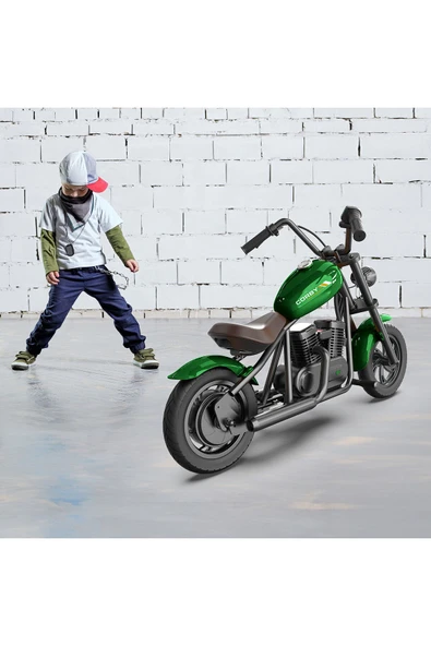 CORBY Bc160 Elektrikli Mini Çocuk Motoru Siyah - Resim 4