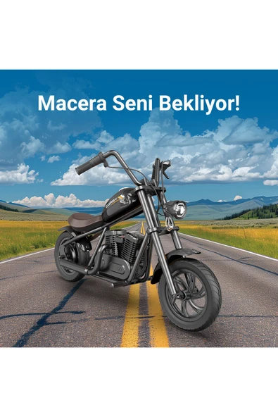 CORBY Bc160 Elektrikli Mini Çocuk Motoru Siyah - Resim 3