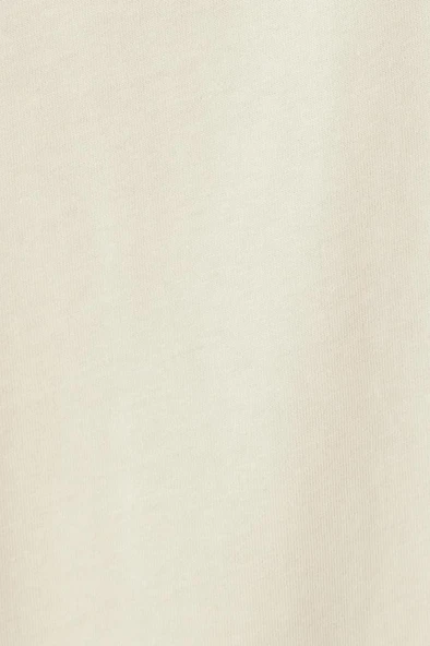 Koton Slogan Baskılı Bisiklet Yaka Kısa Kollu Oversize Tişört - 6