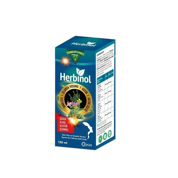Herbinol Sinirliot ve İzlanda Yosunu Şurup 150ml ürün görseli