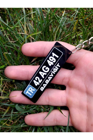 Kişiye Özel Pleksi Plaka Anahtarlık