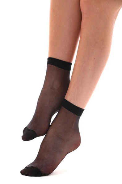 Elchee wear  Fit 15 Soket Çorap Siyah Premium Kutu 5'li - Resim 2