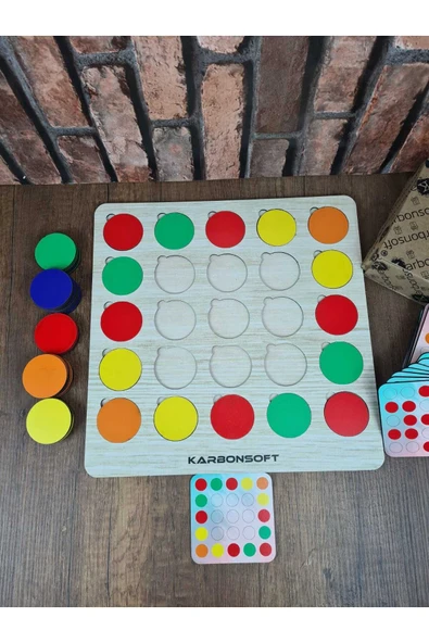 Montessori Egitici Ahsap Oyuncak, Egitici Kutu Oyunu, Ahsap Esleme Oyuncagı, Renk Esleme-Bulmaca - 3