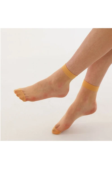 Elchee wear  Fit 15 Soket Çorap Sahra Premium Kutu 5'li - Resim 2