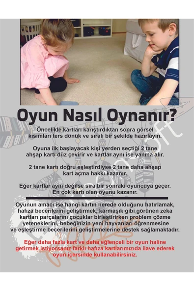 Zeka Kartları Ahşap Eğitici Hafıza Eşleştirme Oyunu Sevimli Gezegenler Oyuncak ( 5,5 x 7,5 CM) - 3