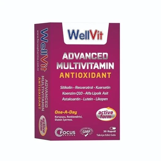Wellvit Advanced Multivitamin 30 Kapsül ürün görseli