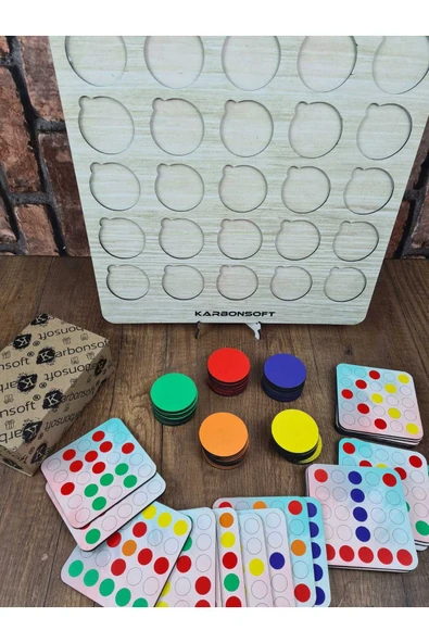 Montessori Egitici Ahsap Oyuncak, Egitici Kutu Oyunu, Ahsap Esleme Oyuncagı, Renk Esleme-Bulmaca