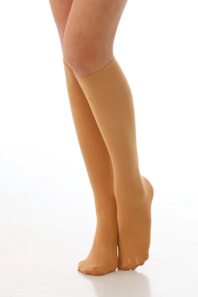 Elchee wear  40 Denye Dizaltı Tül Çorap 3'lü Premium Kutu Ten Standart Beden - Resim 3