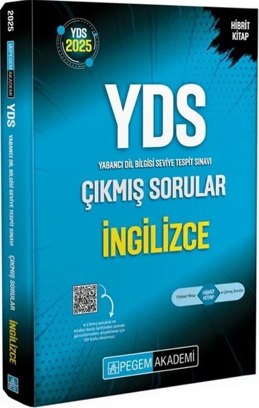 2025 YDS İngilizce Çıkmış Sorular Pegem Yayınları