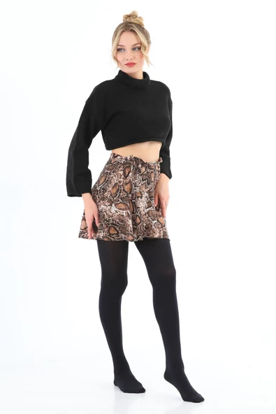 Elchee wear  Koton 60 Denye Külotlu Tül Çorap 3'lü Premium Kutu Siyah - Resim 4