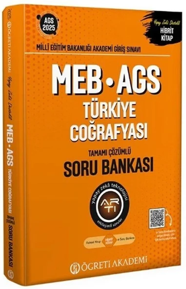 2025 MEB AGS Türkiye Coğrafyası Soru Bankası Öğreti Akademi