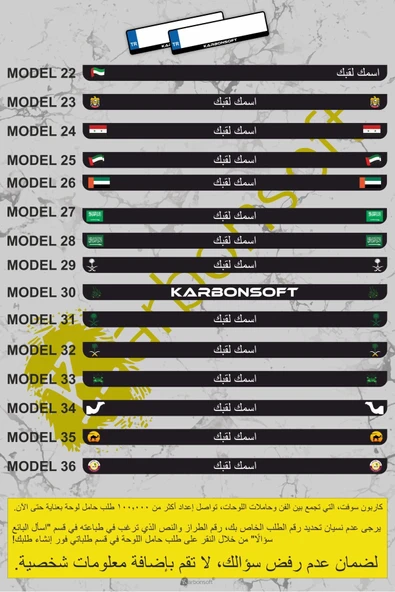 Kişiye Özel Isimli 1 takım (2 Adet)  Araç Logo Kabartmalı Siyah Ülke Oto Plakalık Uyumlu - 3