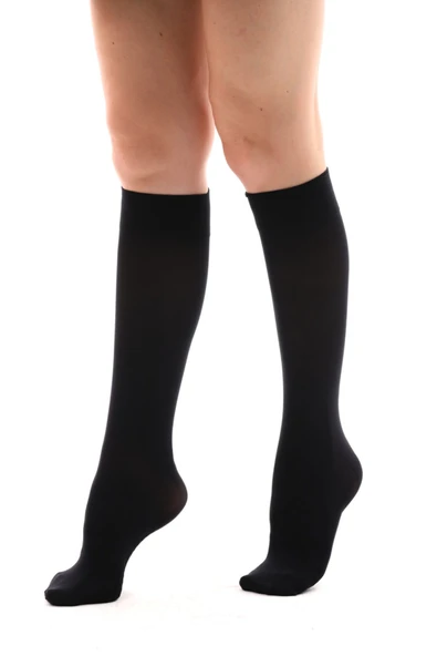 Elchee wear  Dizaltı Masaj Çorabı Siyah Renk 6'lı Kutu