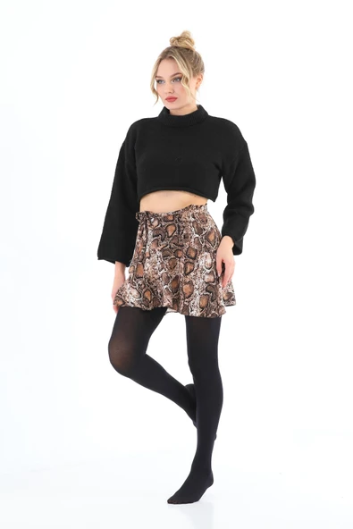 Elchee wear  Koton 60 Denye Külotlu Tül Çorap 3'lü Premium Kutu Siyah - Resim 2