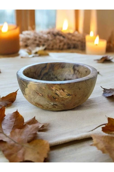 sakız ağacı el yapımı 15*15 cm doğal kase meyve salata sunum servis kasesi 1 adet - 2