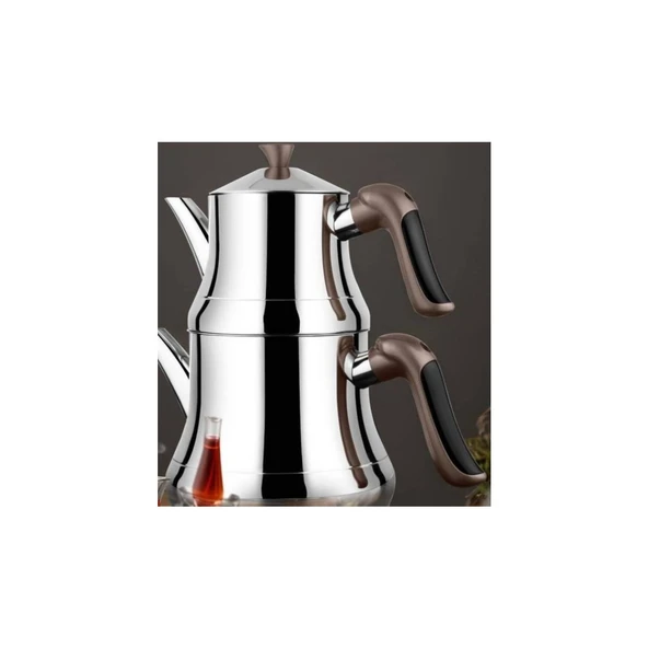 LİNES NAZ AİLE ÇAYDANLIK KRİSTAL KULP BRONS SOFT