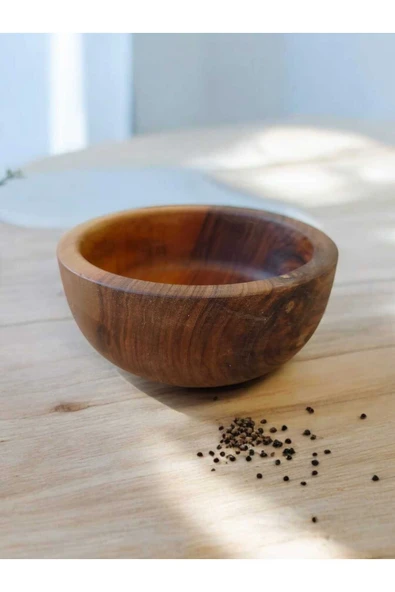 Ceviz Ağacı El Yapımı 15*15 cm Kahvaltı,Meyve,Salata,Servis,Sofra,Sunum,Kasesi 1adet - 3