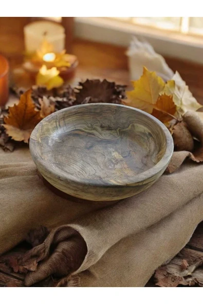 Sakız Ağacı El Yapımı 24*24 cm Kahvaltı,Meyve,Salata,Servis,Sofra,Sunum,Tabağı 1adet - 5