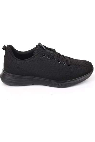 VOLİS Siyah Fileli Günlük Bağcıklı  Çocuk Sneaker Ayakkabı (36-40) - 2