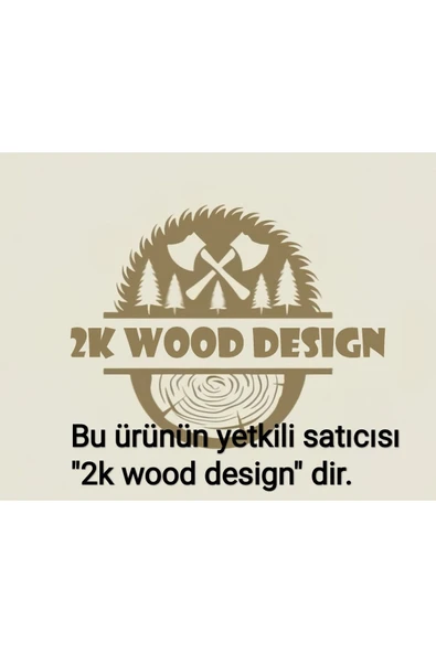 2K Wood Design Ahşap Duvara Monte Raflı Komodin - 4