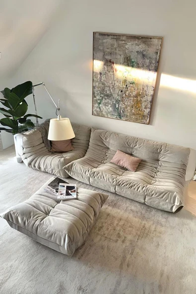 Pucci Home Nova Togo Vintage Modern Köşe Koltuk Takımı - 2