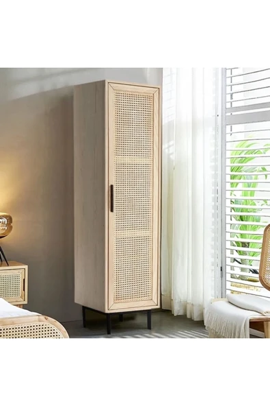 One Design Masif Ahşap Hazeran Kapakl Dolap 180Cm