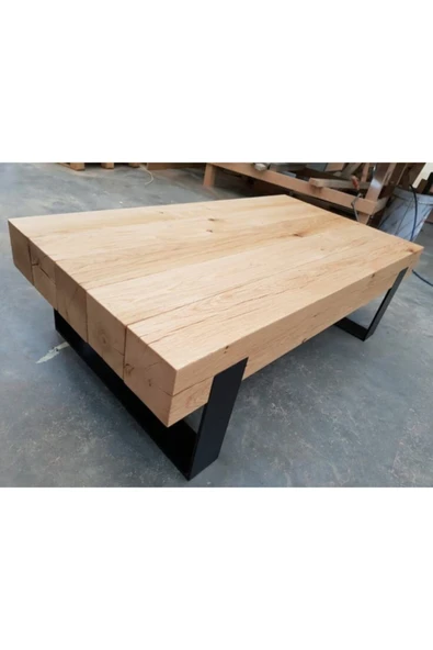 K-Industrial Orta Sehpa / Kütük Sehpa / Orta Kütük Sehpa / Orta Masa / Orta Kütük Masa / Salon Masa / Sehpa / Mas - 2