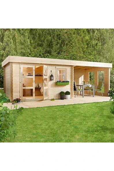 Berzz Buğlem Ahşap Bağ Bahçe Bungalov Ev Bahçe Oda Depo Ardiye Ahşap Ev ürün görseli