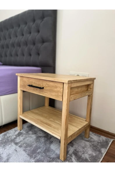 One Design Komodin Doğal Ahşap Dekoratif Komodin - 3