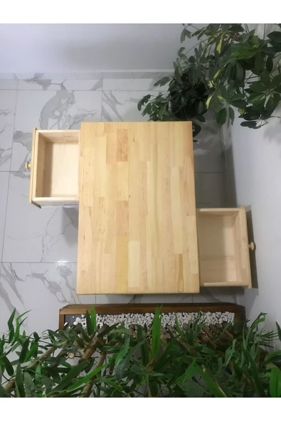 Edgo Ahşap Hazeranlı Orta Sehpa - 4