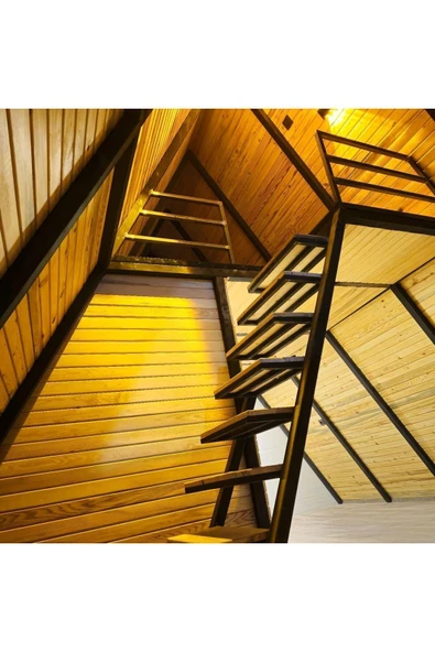 M Eski Mimarlık A1  40 M2 Çelik Ahşap Ev - Resim 4